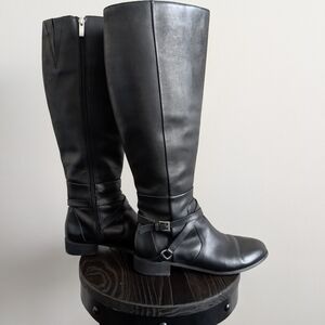 Charles David Black Knee-High Boots